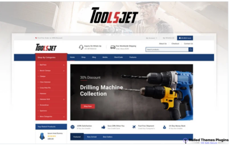 Toolsjet – Hardware Store WooCommerce Theme