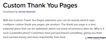 WooCommerce Custom Thank You Pages 1.0.4