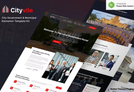 Cityvile – City Government & Municipal Elementor Template Kit