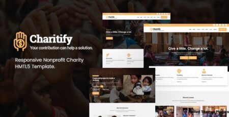 Charitify – NGO/Charity/Fundraising HTML Template