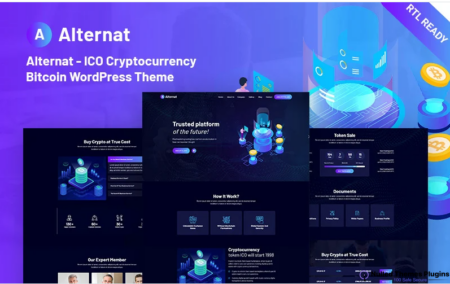 Alternat – ICO Cryptocurrency Responsive Bitcoin WordPress Theme