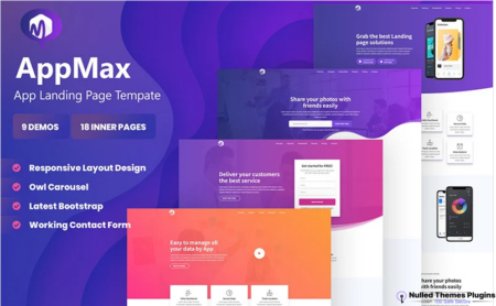 Appmax – App Landing WordPress Theme