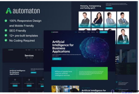 Automaton – Artificial Intelligence & Technology Services Elementor Template Kit