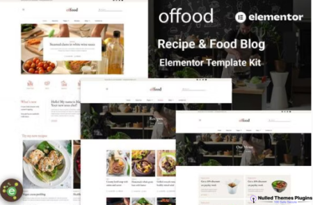 Offood – Recipe & Food Blog Elementor Template Kit