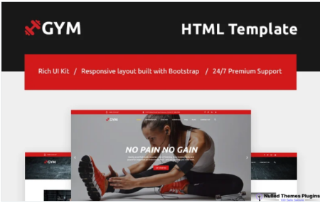 Gym – Fitness & Gym Responsive Website Template