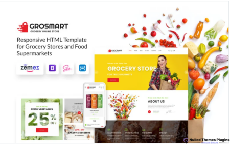 Grocmart – Grocery Store Multipage Classic HTML Website Template