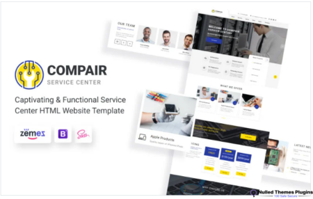 Compair – Service Center Multipage HTML5 Website Template